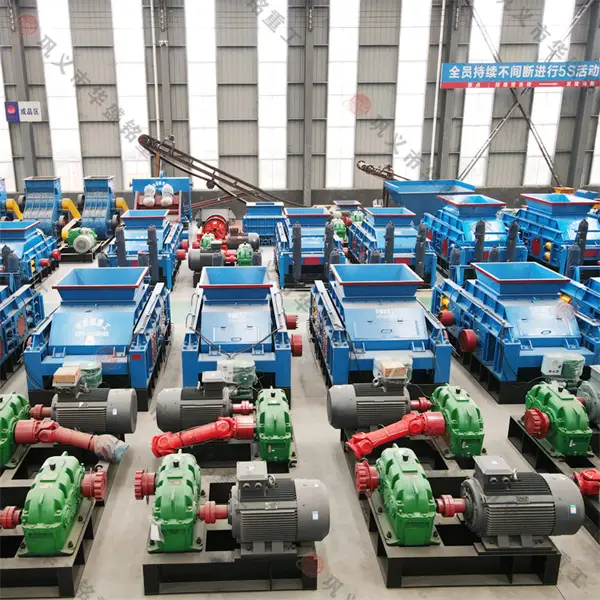 時產20噸陶粒砂制砂用4040對輥機，占地小適合中小砂廠